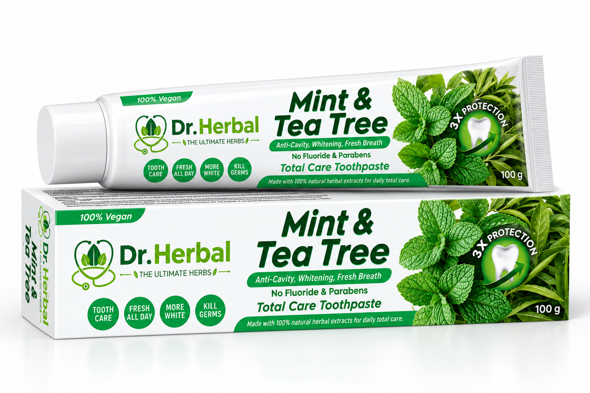 Dr. Herbal Triple Action Toothpaste – Mint & Tea Tree | 100g