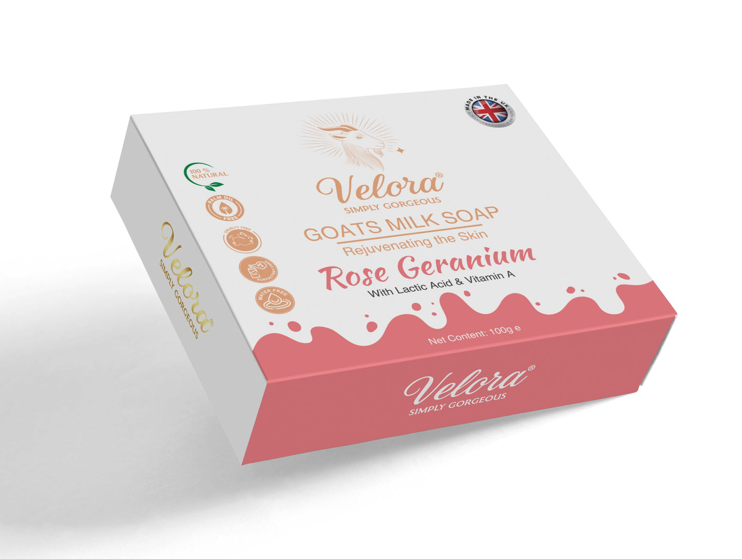Goat’s Milk Soap (Rose Geranium) – 100g