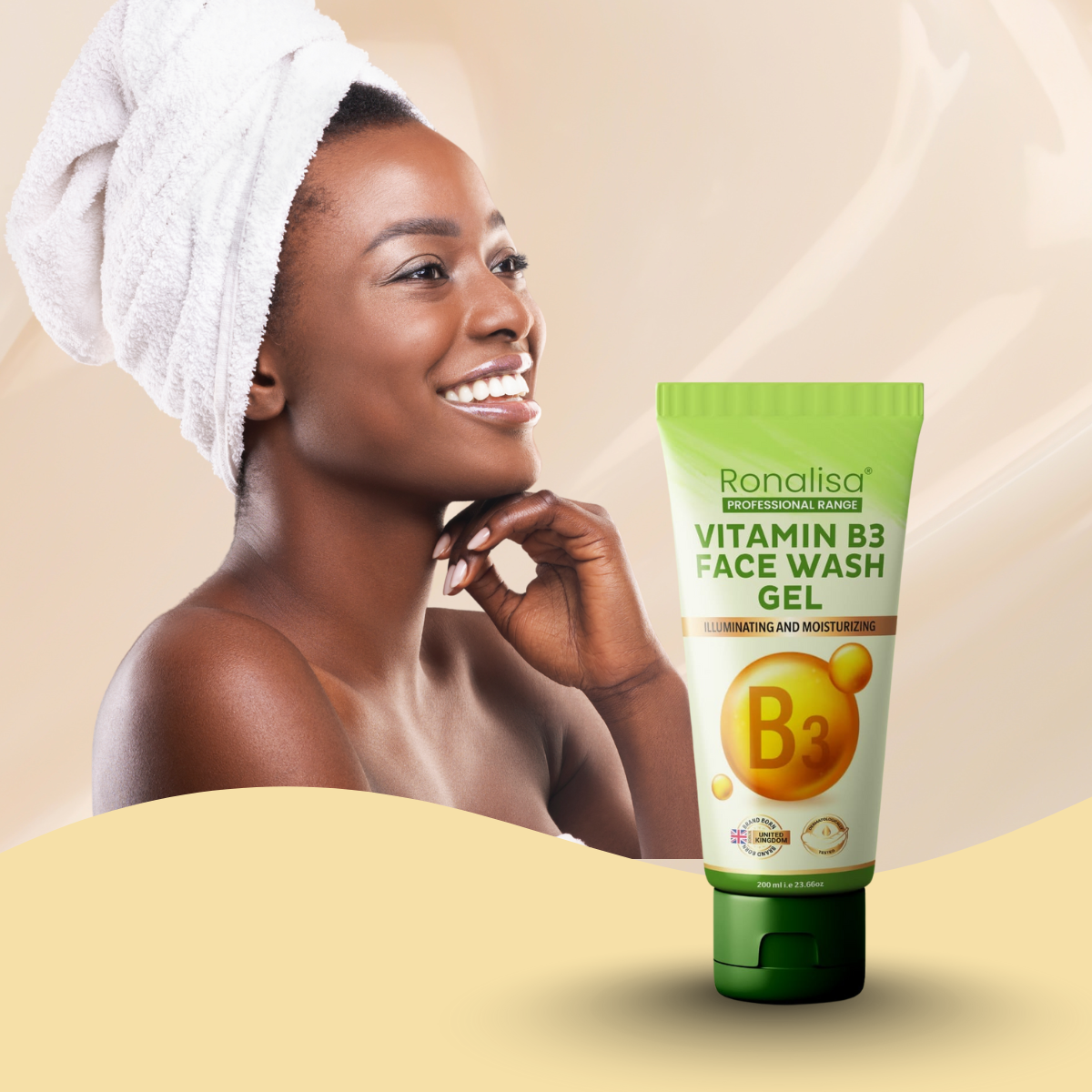 Vitamin B3 Face Wash Gel - Illuminating And Anti Aging
