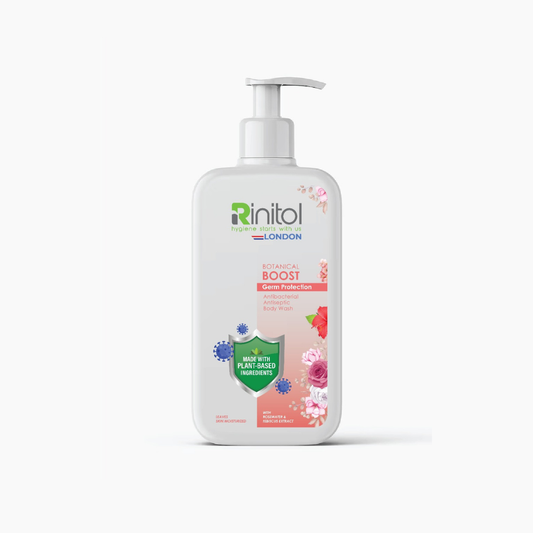Rinitol Antibacterial Antiseptic Body Wash – Rosewater & Hibiscus