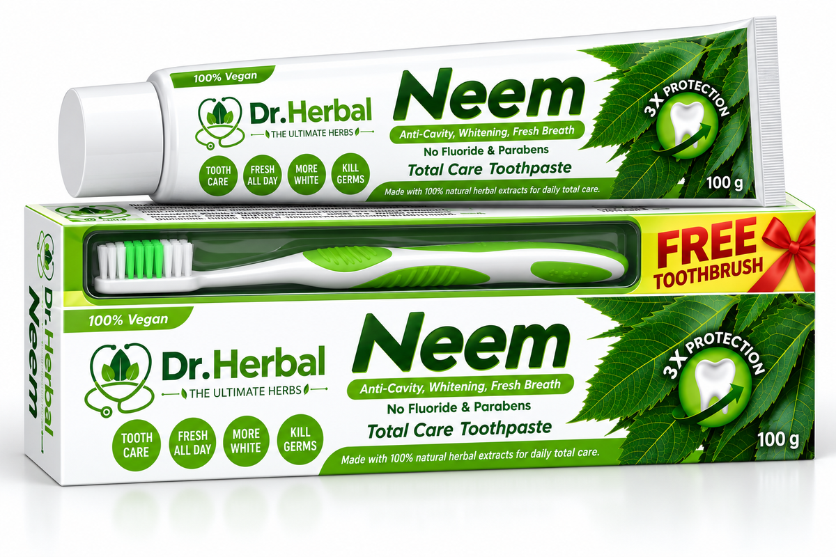Dr. Herbal Total Care Toothpaste – Neem 100g