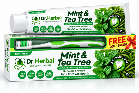 Dr. Herbal Triple Action Toothpaste – Mint & Tea Tree | 100g